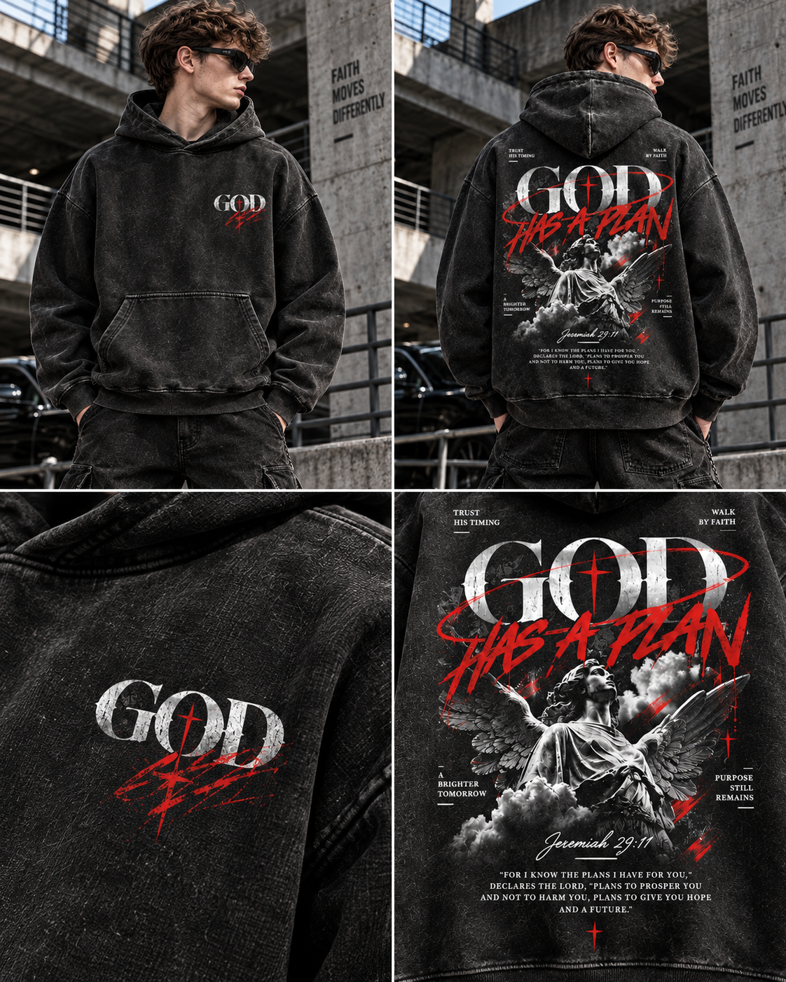 God Has A Plan – Vintage Faith Hoodie