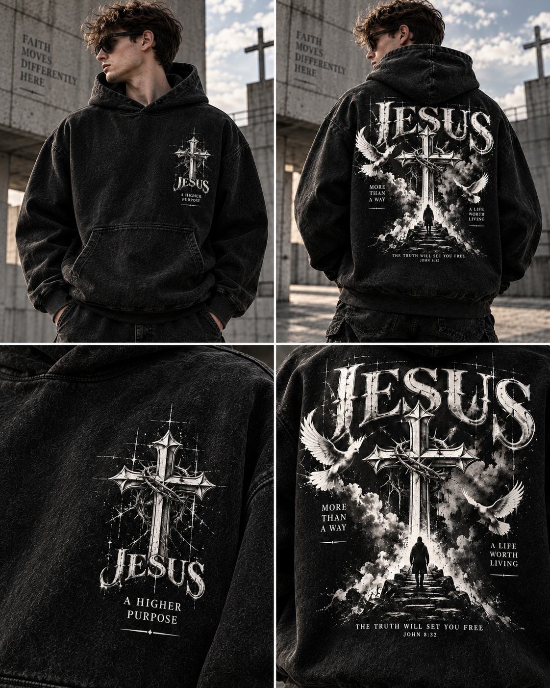 Jesus Faith Oversized Hoodie