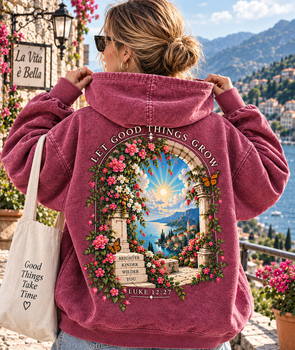Vintage Wildflower Hoodie – Let Good Things Grow