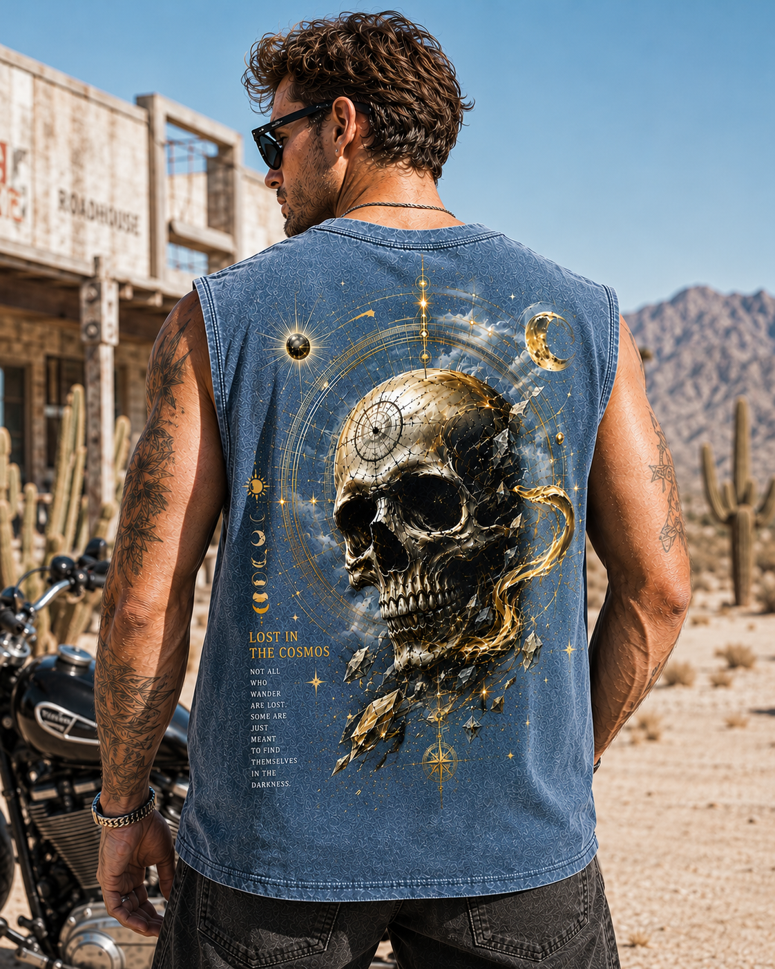 Cosmic Skull Washed Tee