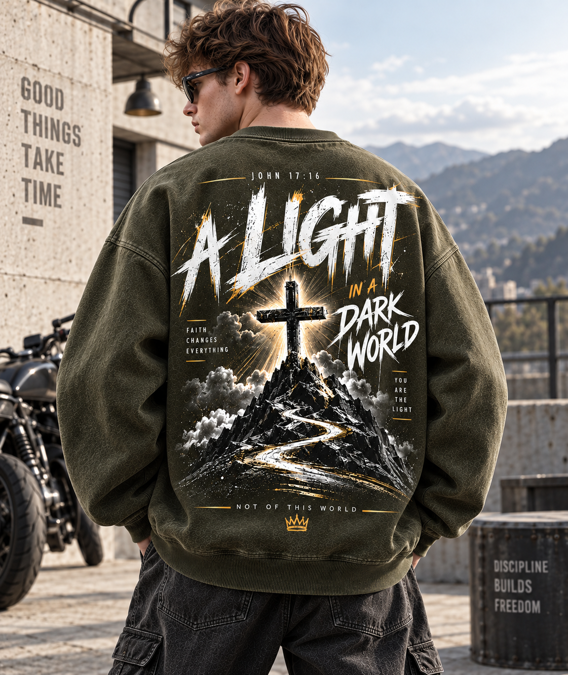 A Light Faith Vintage Sweatshirt