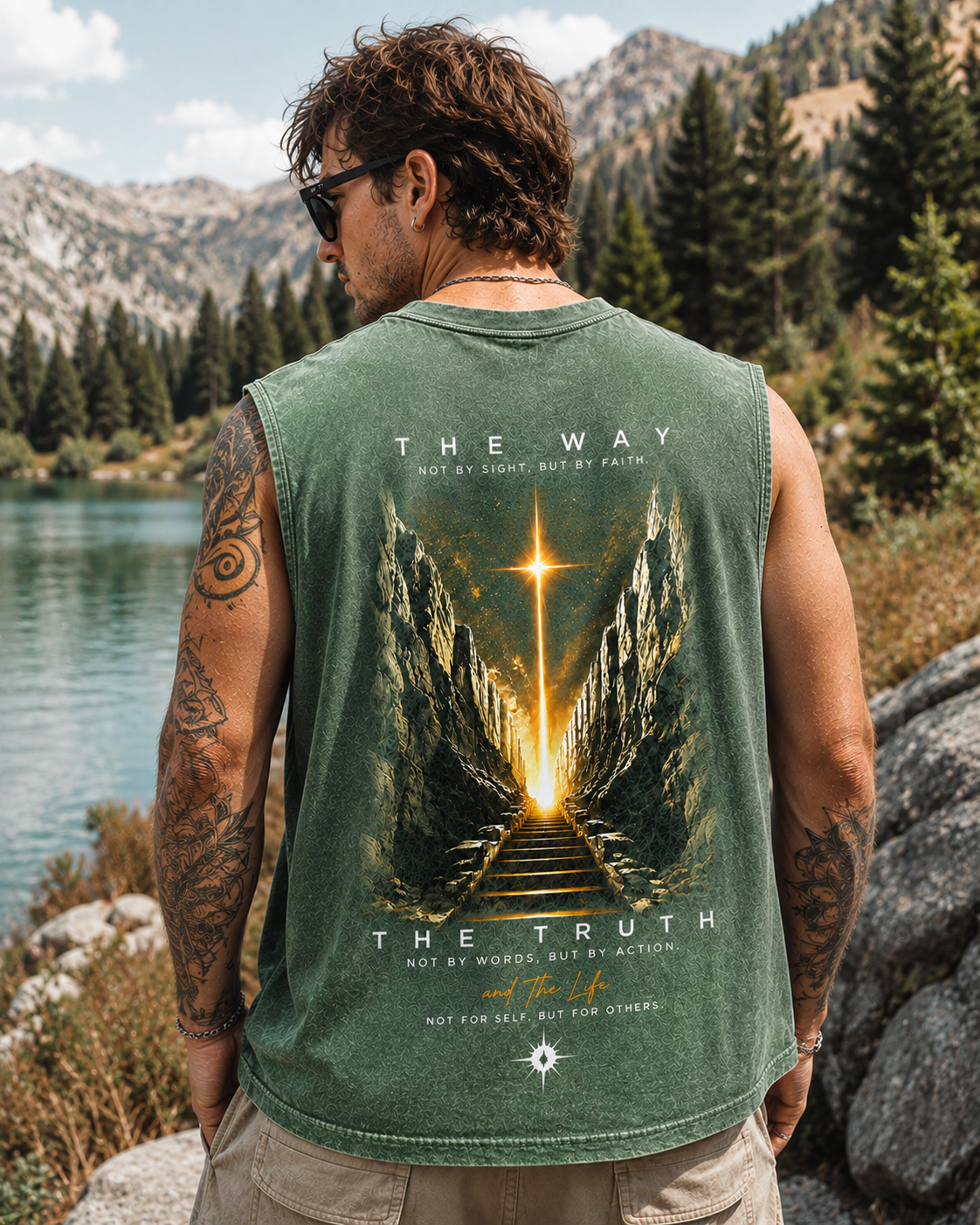 Faith Over Sight Washed Tank