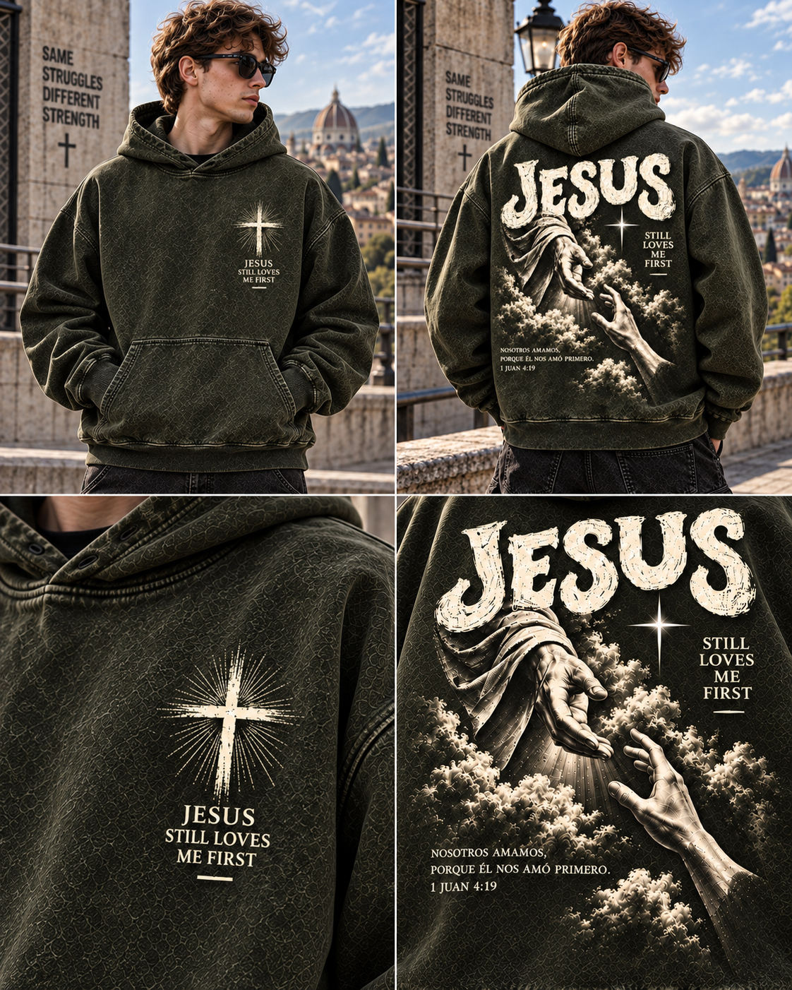 Jesus Still Loves Me First – Vintage Faith Hoodie