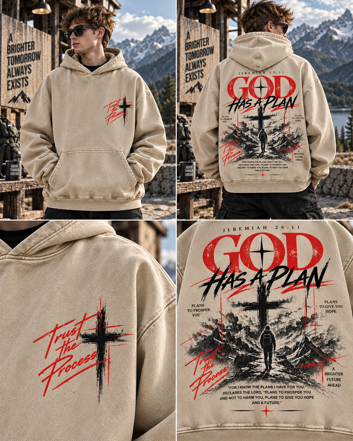 GOD Has a Plan – Vintage Faith Hoodie