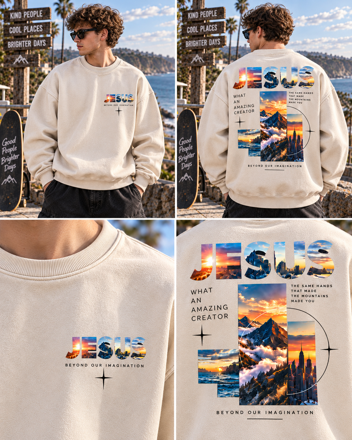 Jesus Beyond Imagination – Vintage Graphic Sweatshirt