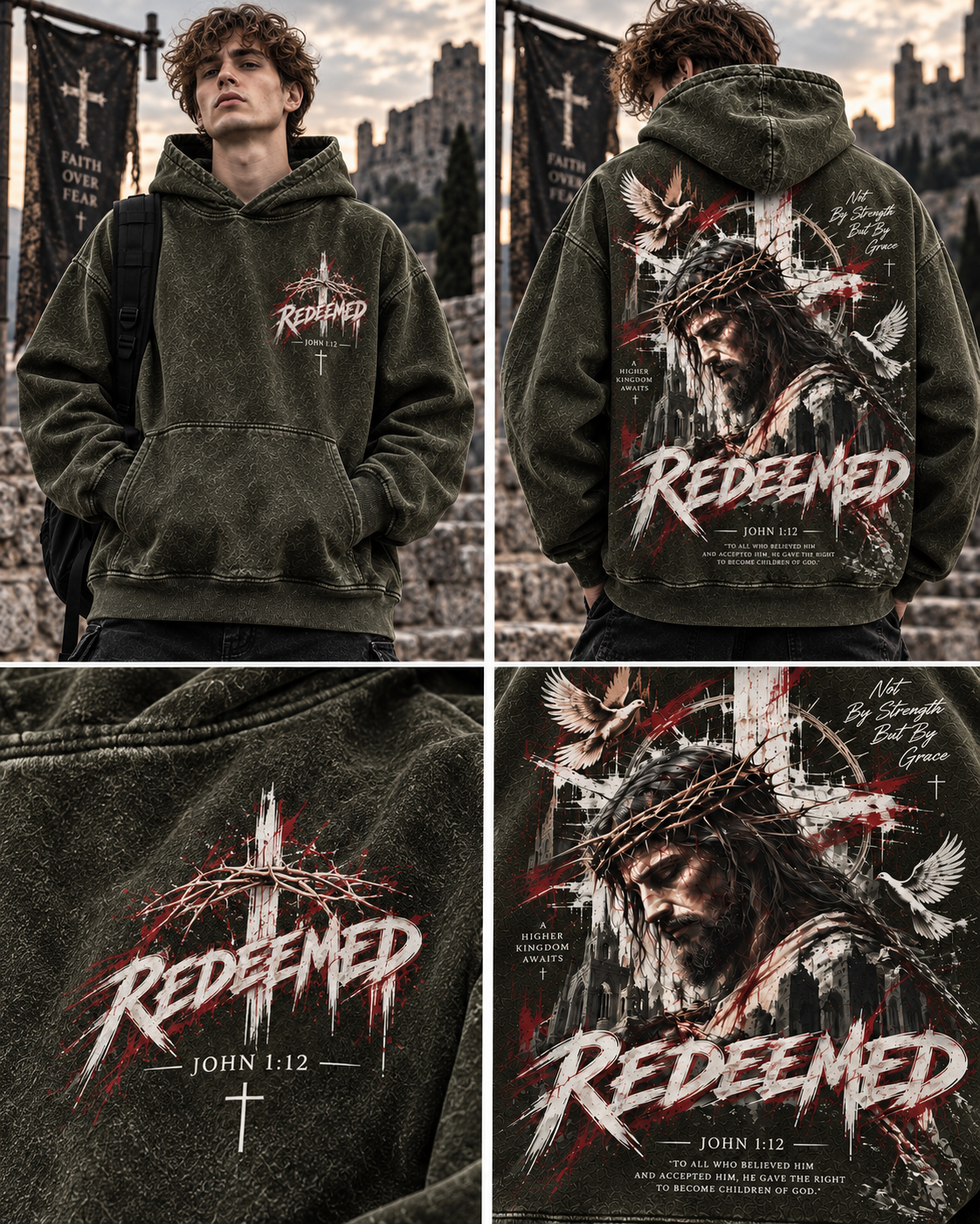REDEEMED Faith Oversized Hoodie