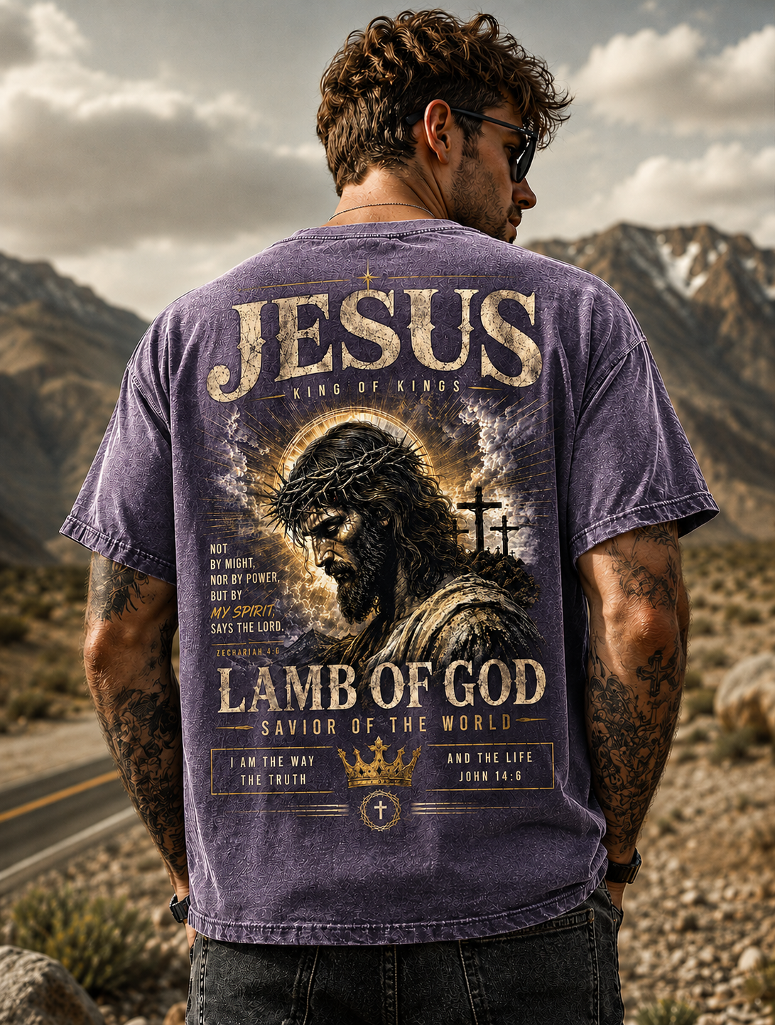 Jesus King of Kings Vintage Graphic Tee