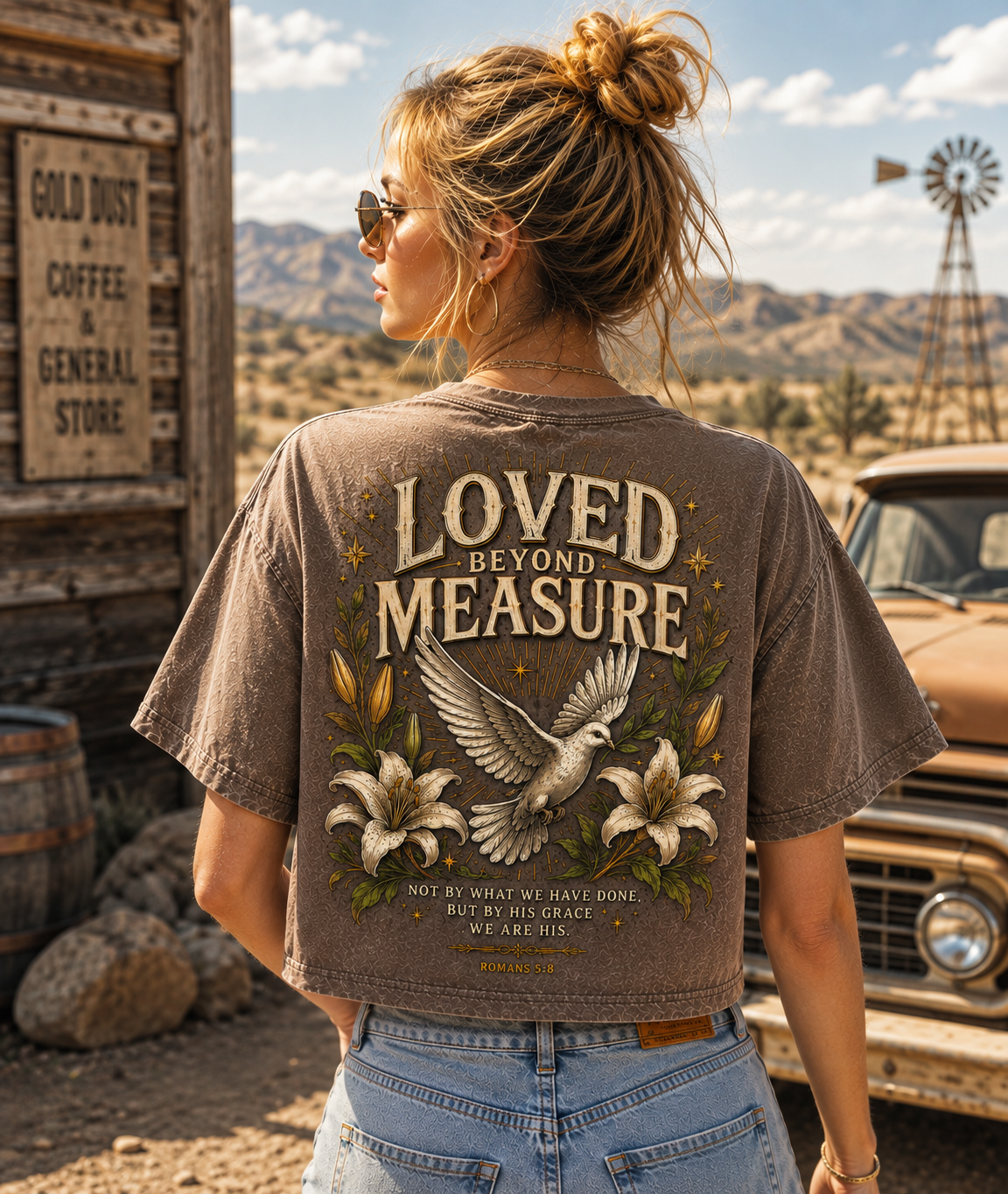 Loved Beyond Measure – Vintage Grace Crop Top