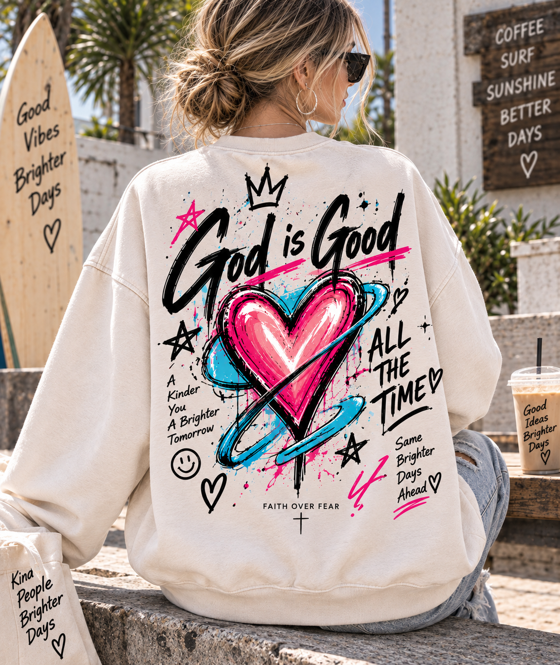 God Is Good – Faith Over Fear Sweatshirt