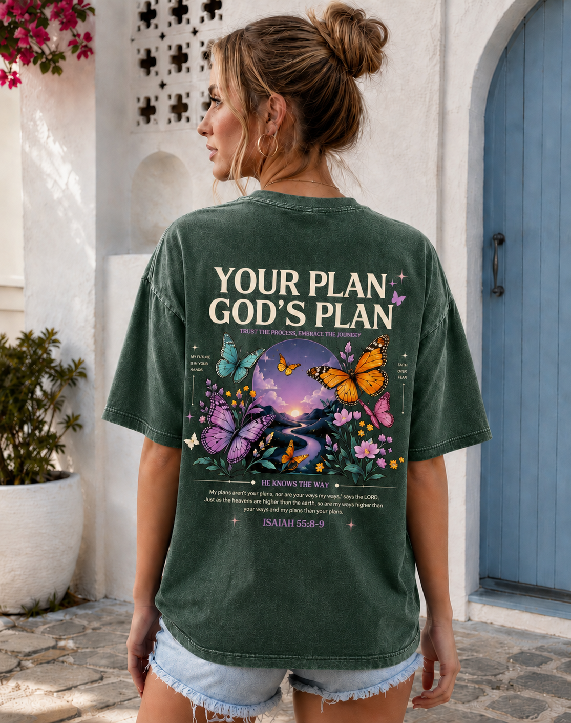 Your Plan God’s Plan – Vintage Washed Graphic Tee