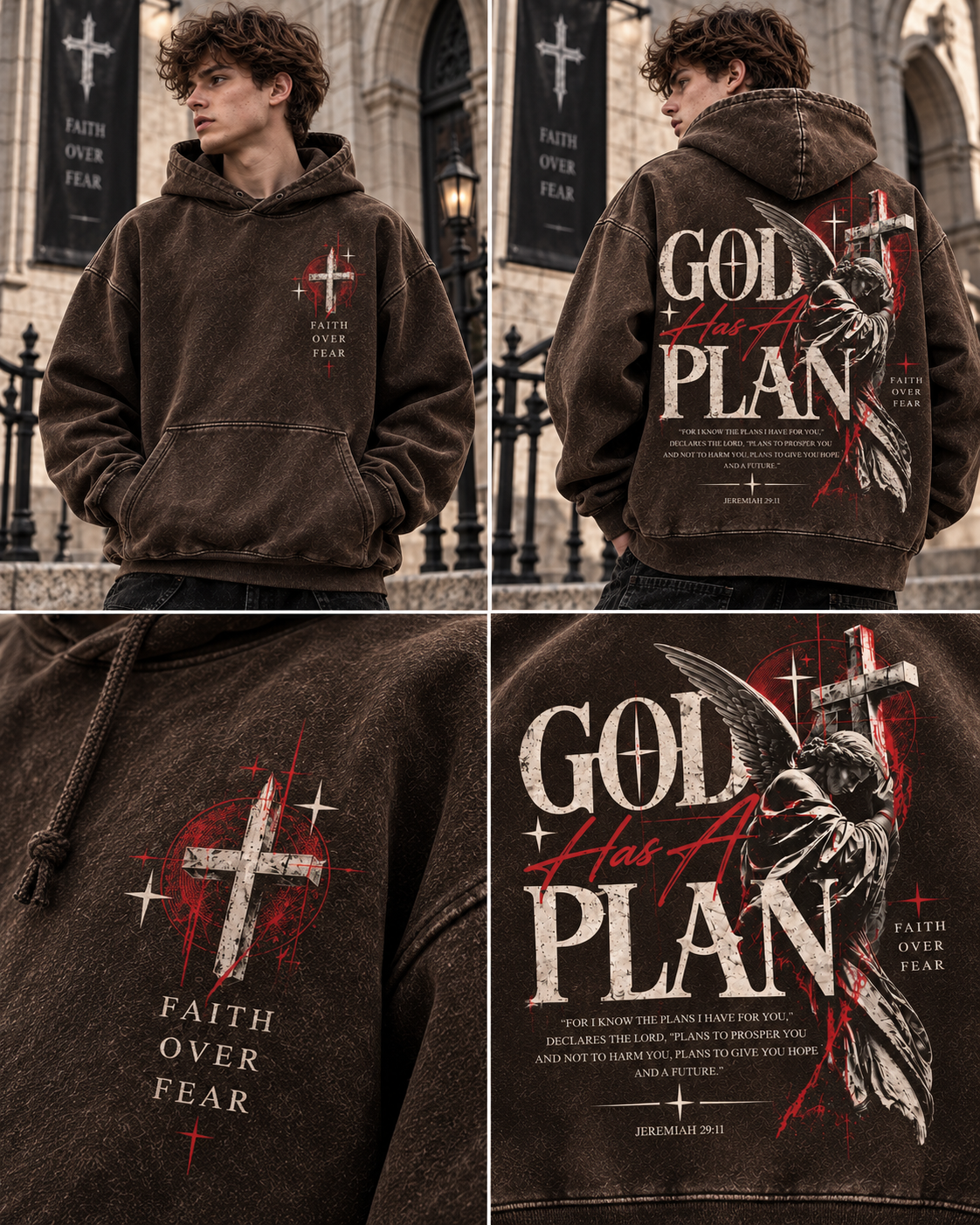 GOD Has A Plan – Faith Over Fear Hoodie