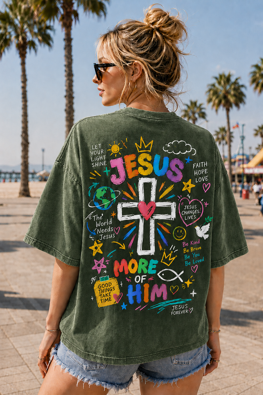Vintage Jesus Cross Graphic Tee