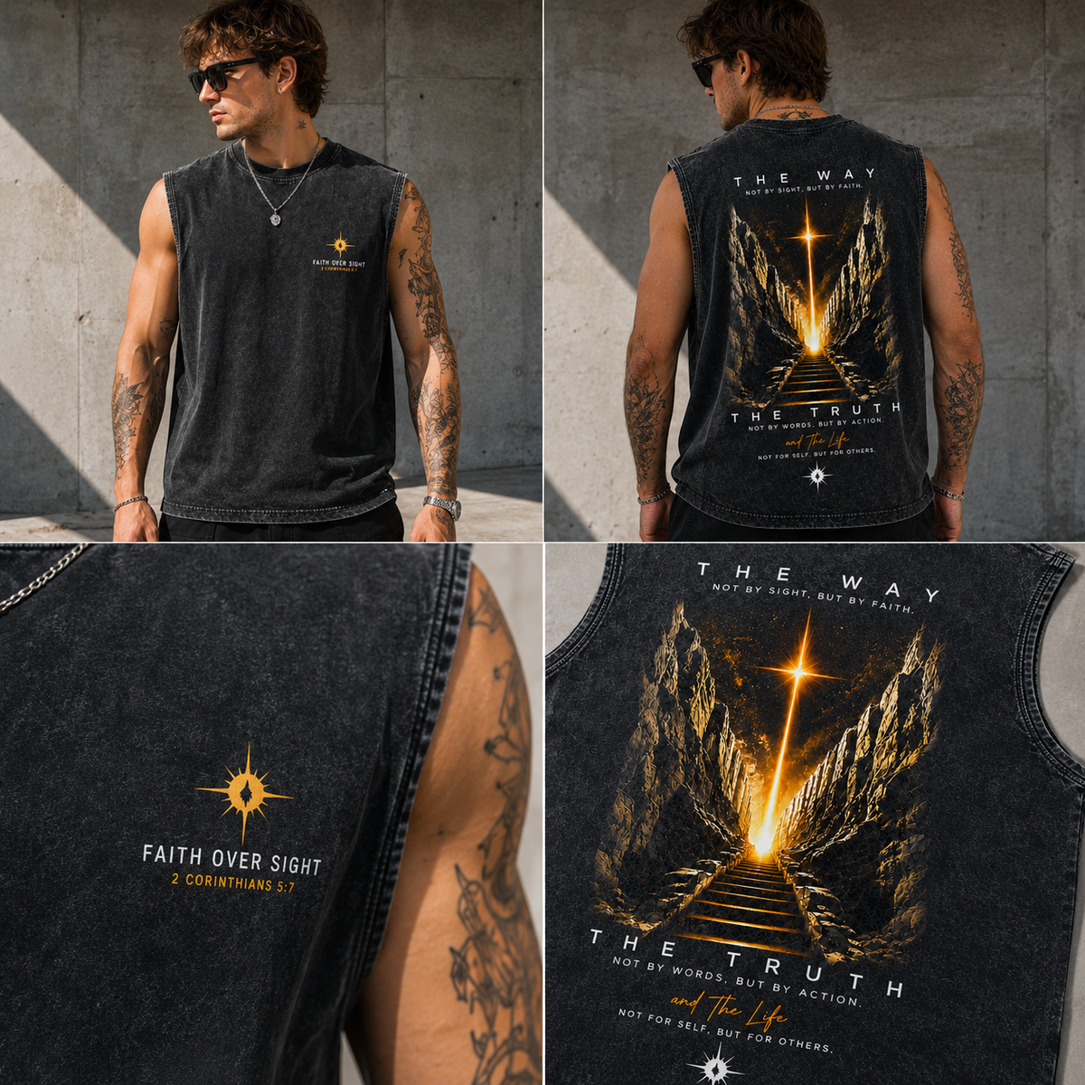 Faith Over Sight Washed Tank