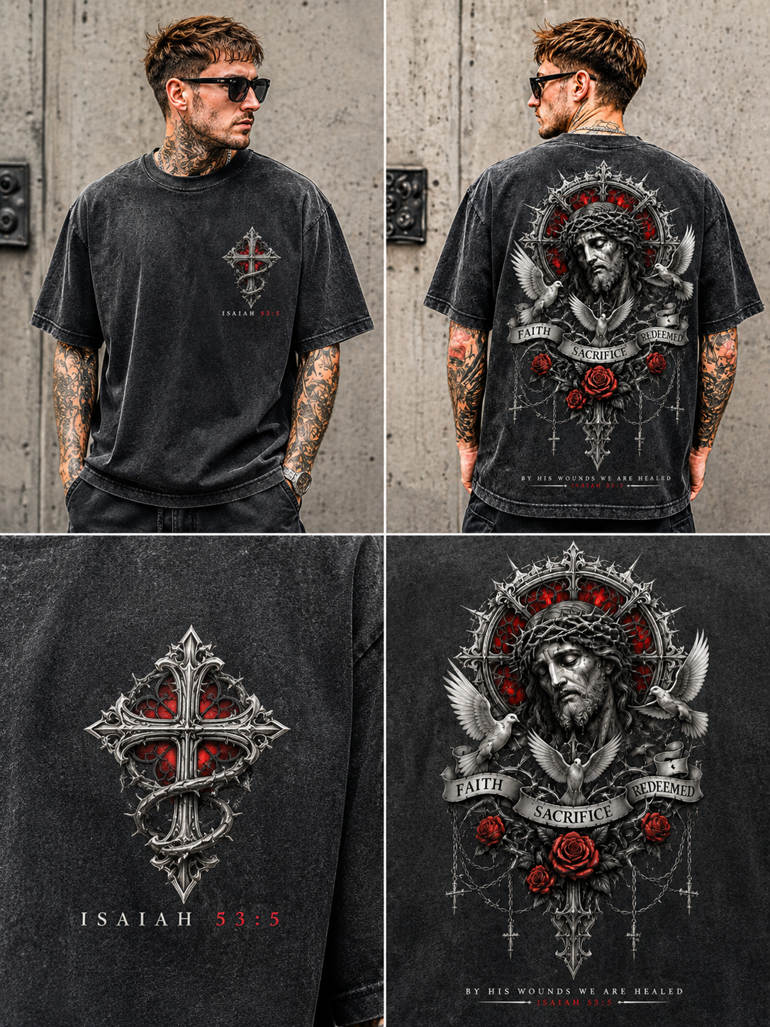 Faith Sacrifice Redeemed Vintage T-Shirt
