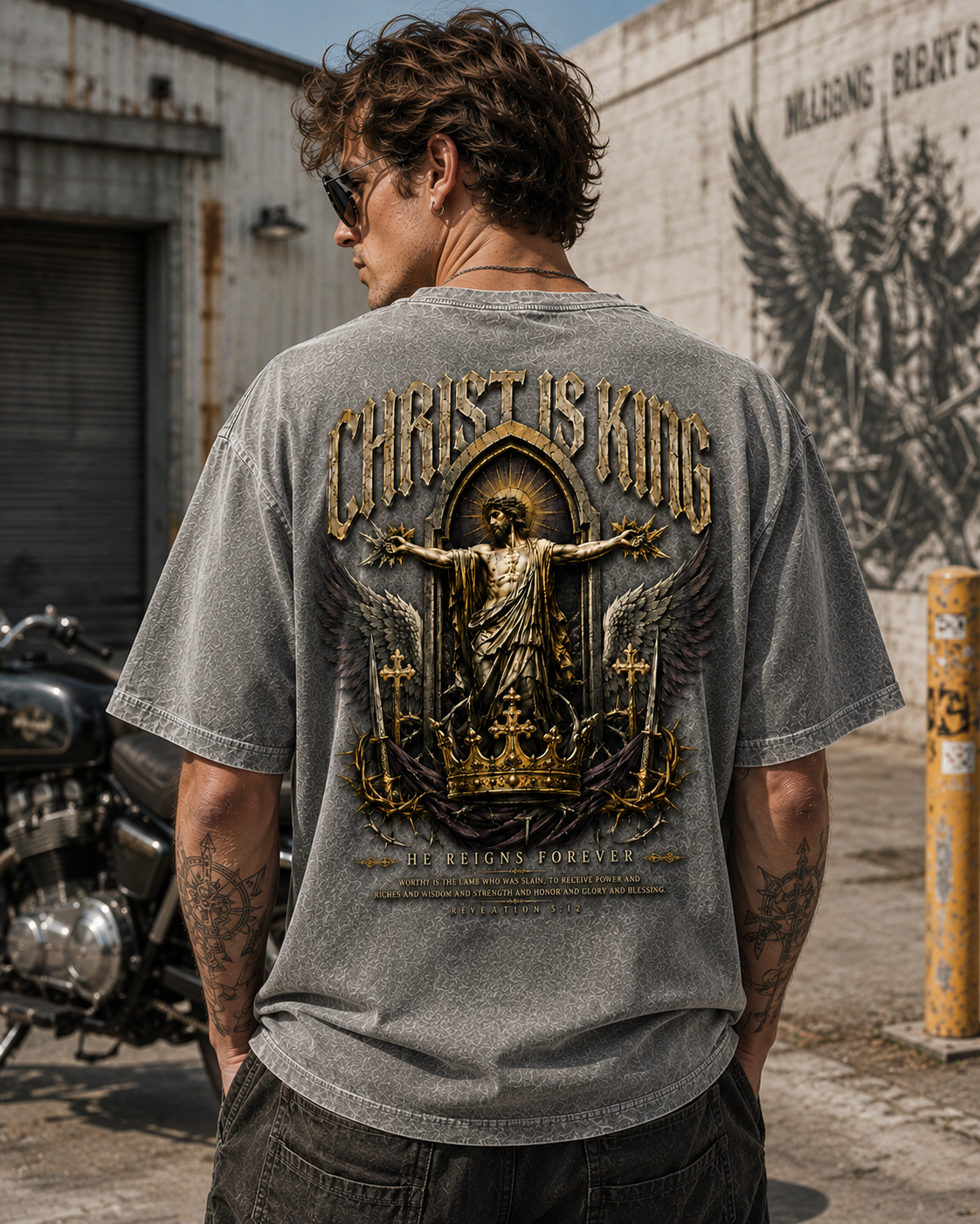 Christ Is King Vintage Graphic Tee