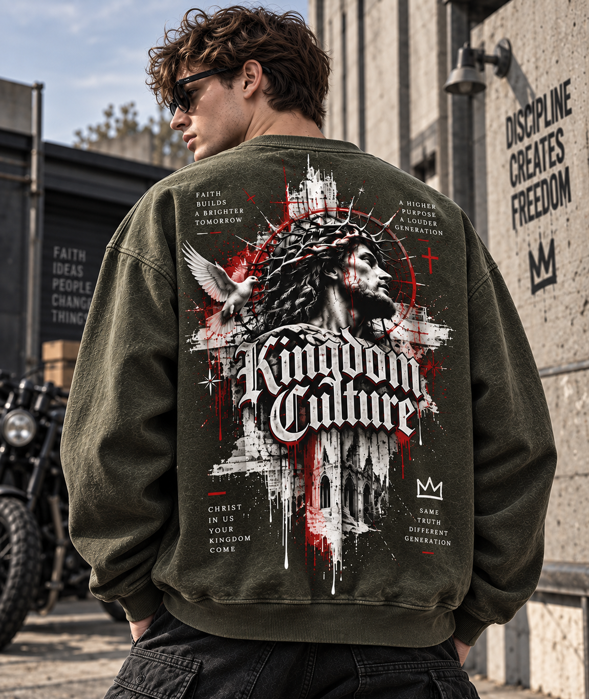 Kingdom Culture Vintage Washed Sweatshirt