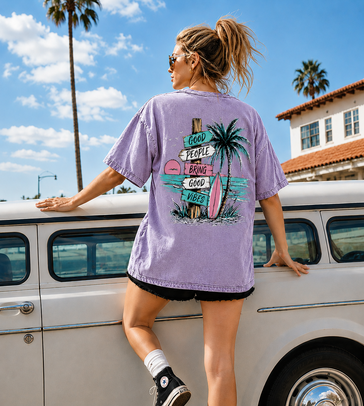 GOOD VIBES WASHED TEE