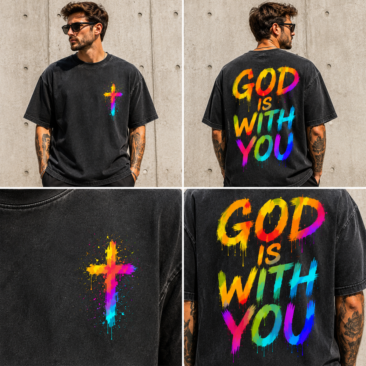 "God Is With You" Vintage T-Shirt