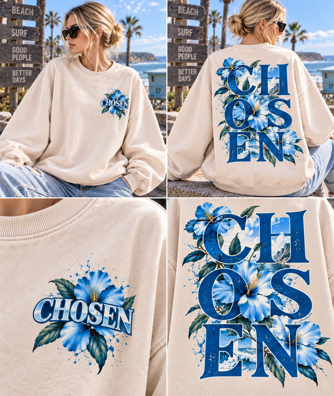 CHOSEN Floral Vintage Sweatshirt ๐บ