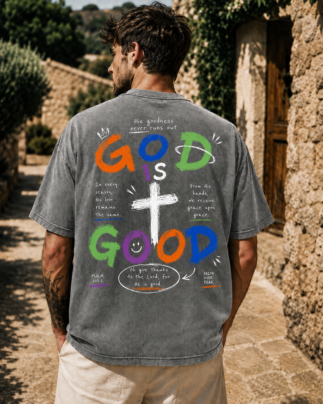 God Is Good Vintage Graphic T-Shirt