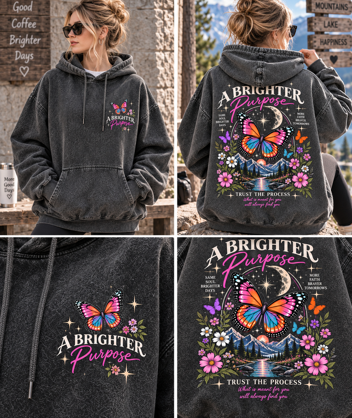A Brighter Purpose – Vintage Wash Hoodie