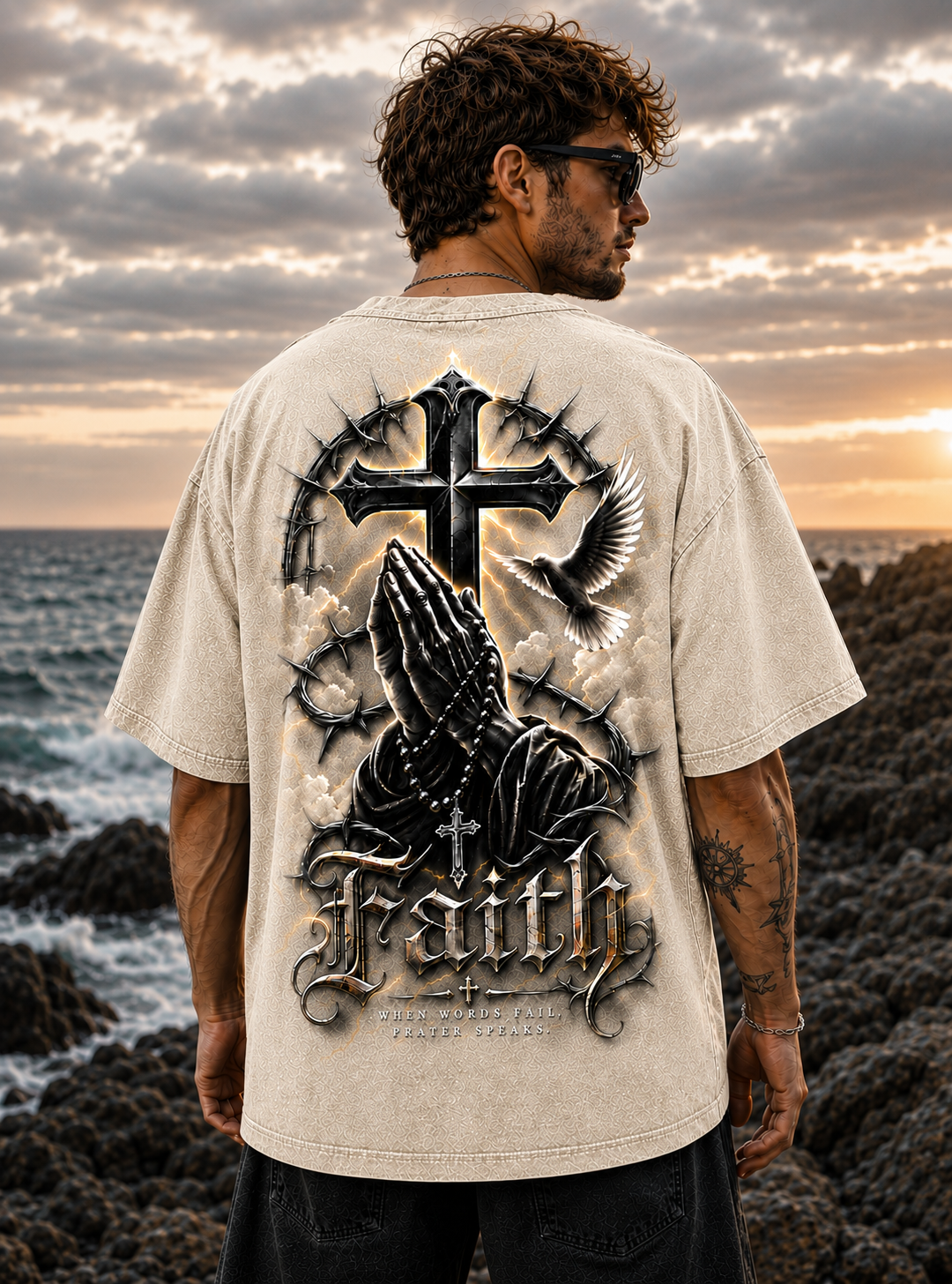 Faith Over Fear Vintage Graphic Tee