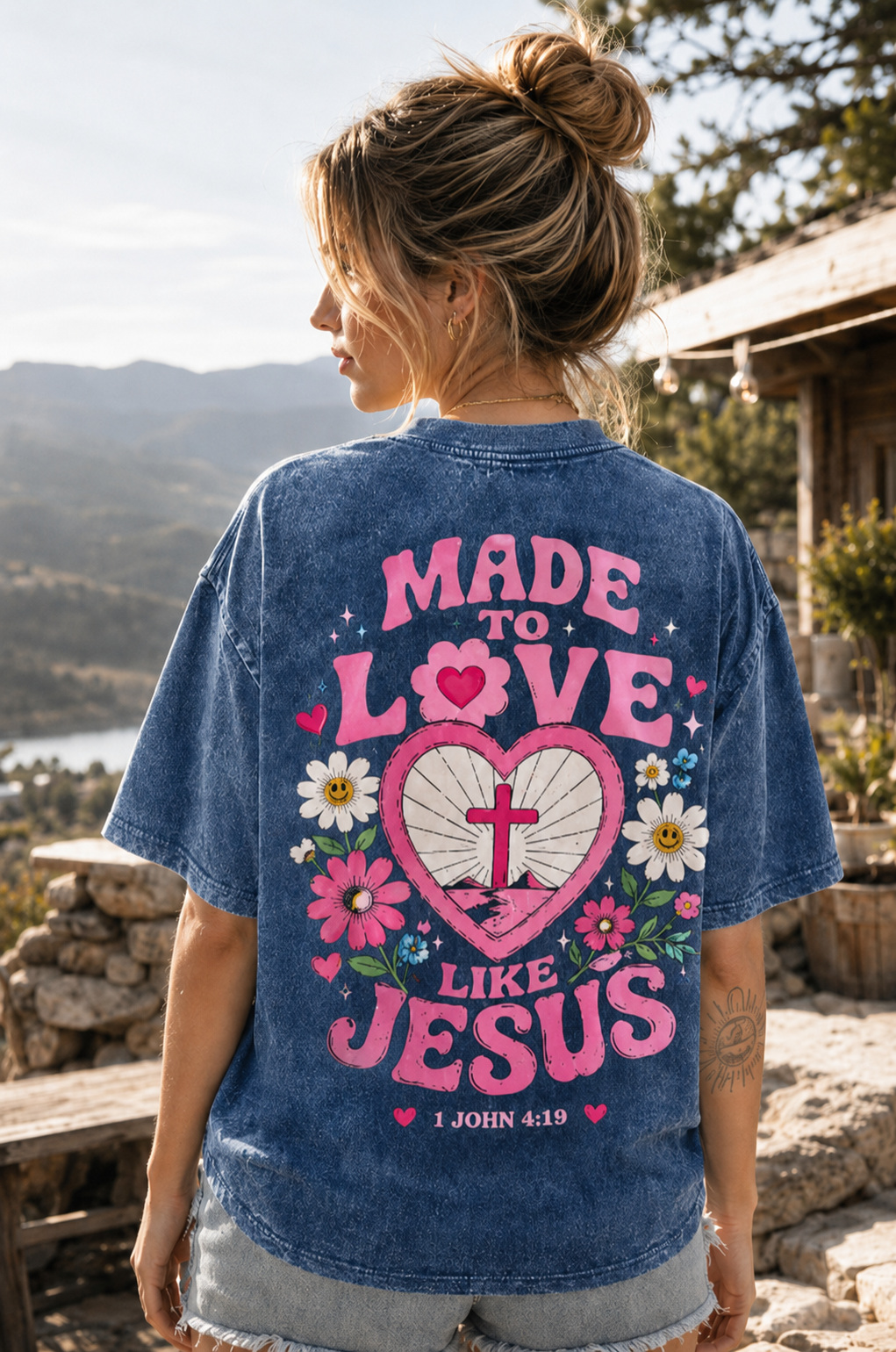 Made to Love Like Jesus – Vintage Christian Graphic Tee