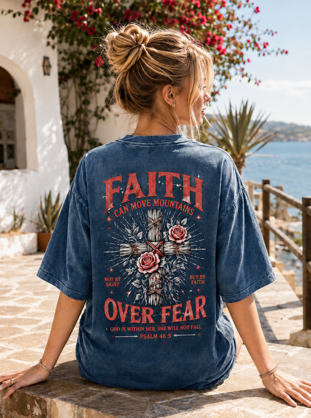 Faith Over Fear Vintage Washed T-Shirt