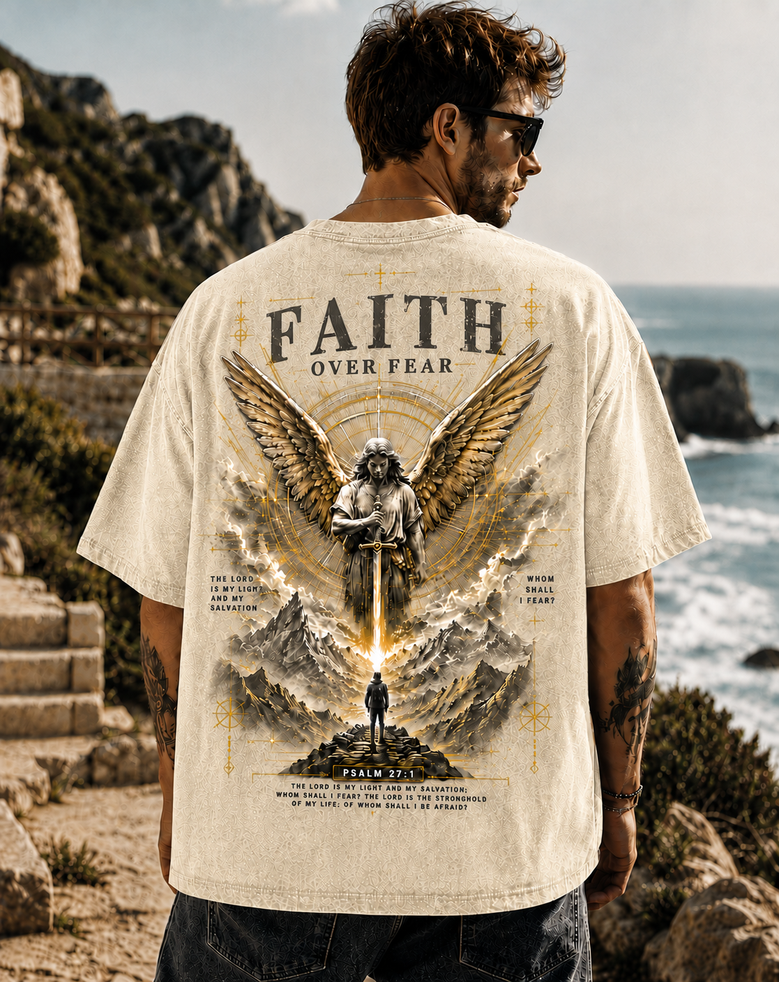 Faith Over Fear – Vintage Graphic T-Shirt