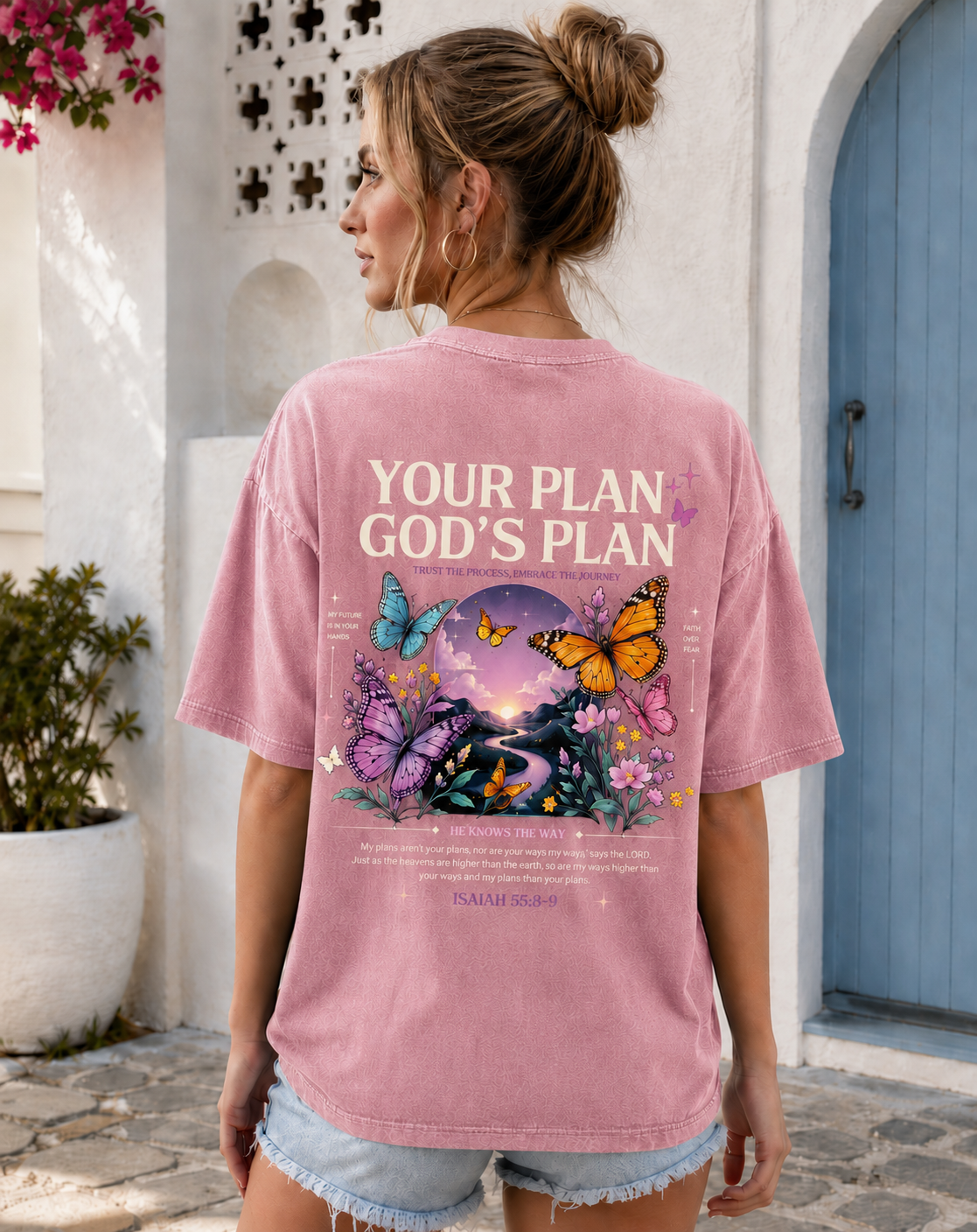 Your Plan God’s Plan – Vintage Washed Graphic Tee