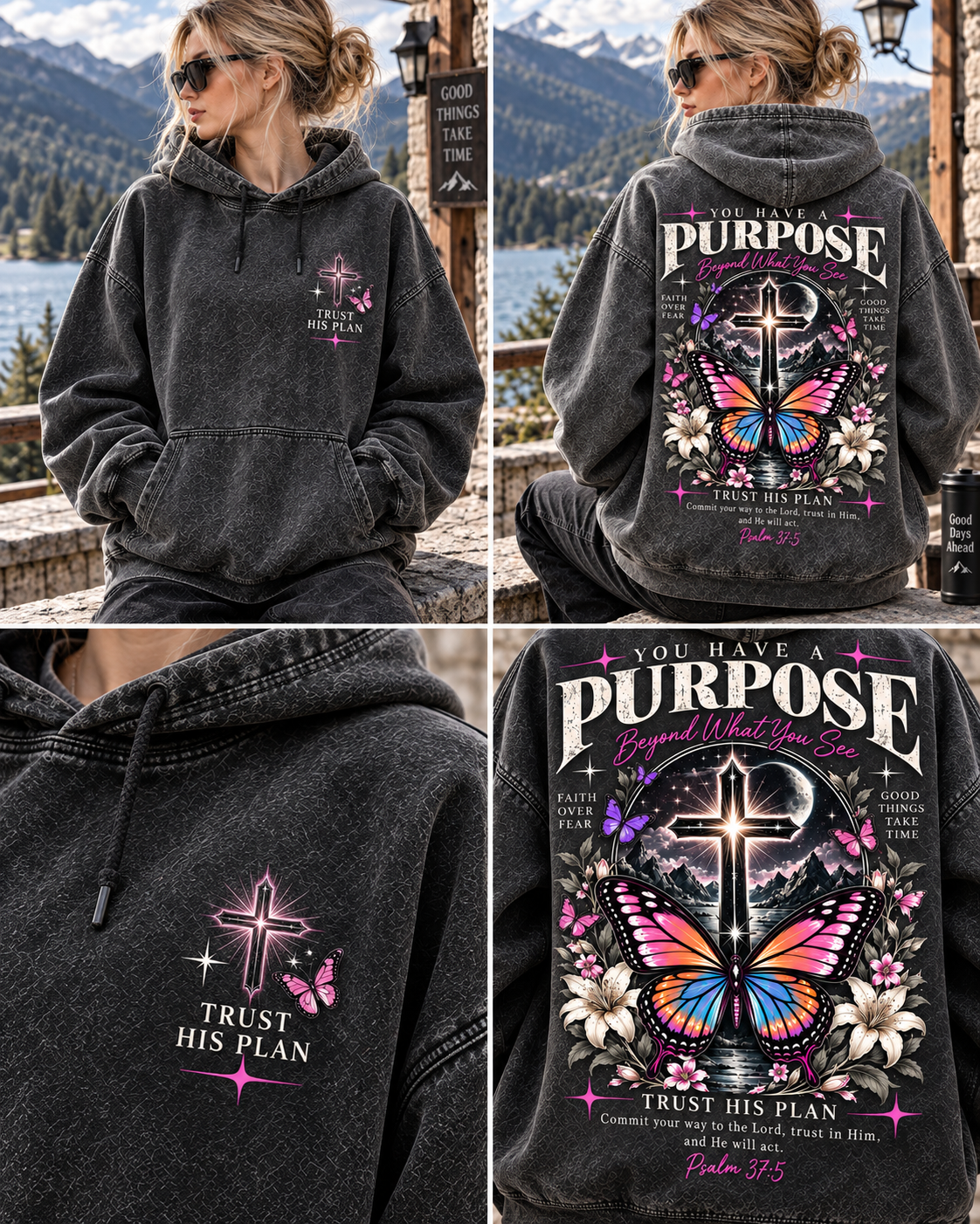 Purpose Faith Hoodie – Vintage Christian Style