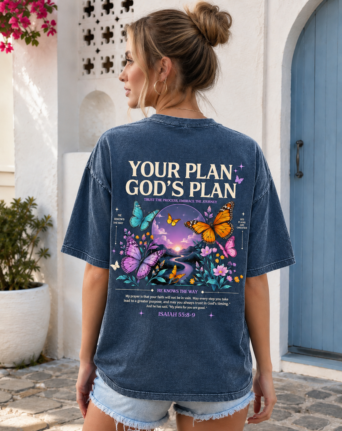 Your Plan God’s Plan – Vintage Washed Graphic Tee
