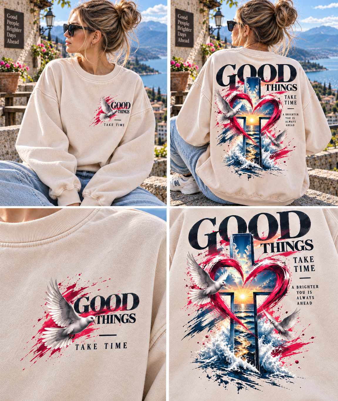 Good Things Take Time – Vintage Graphic Sweatshirt