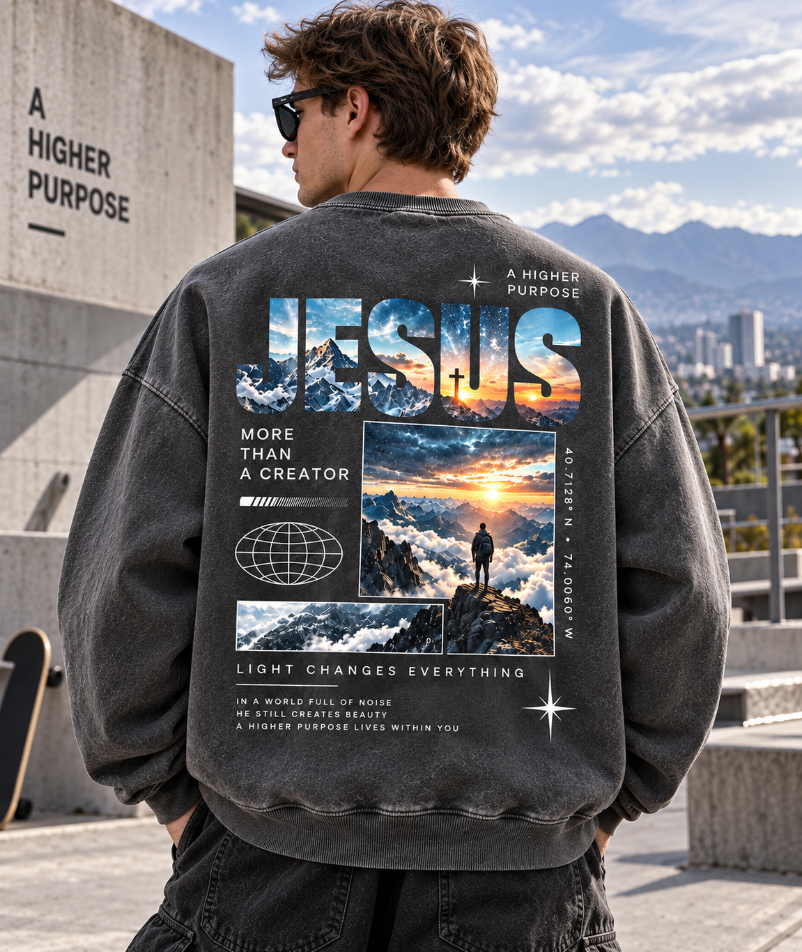 JESUS Higher Purpose Vintage Sweatshirt