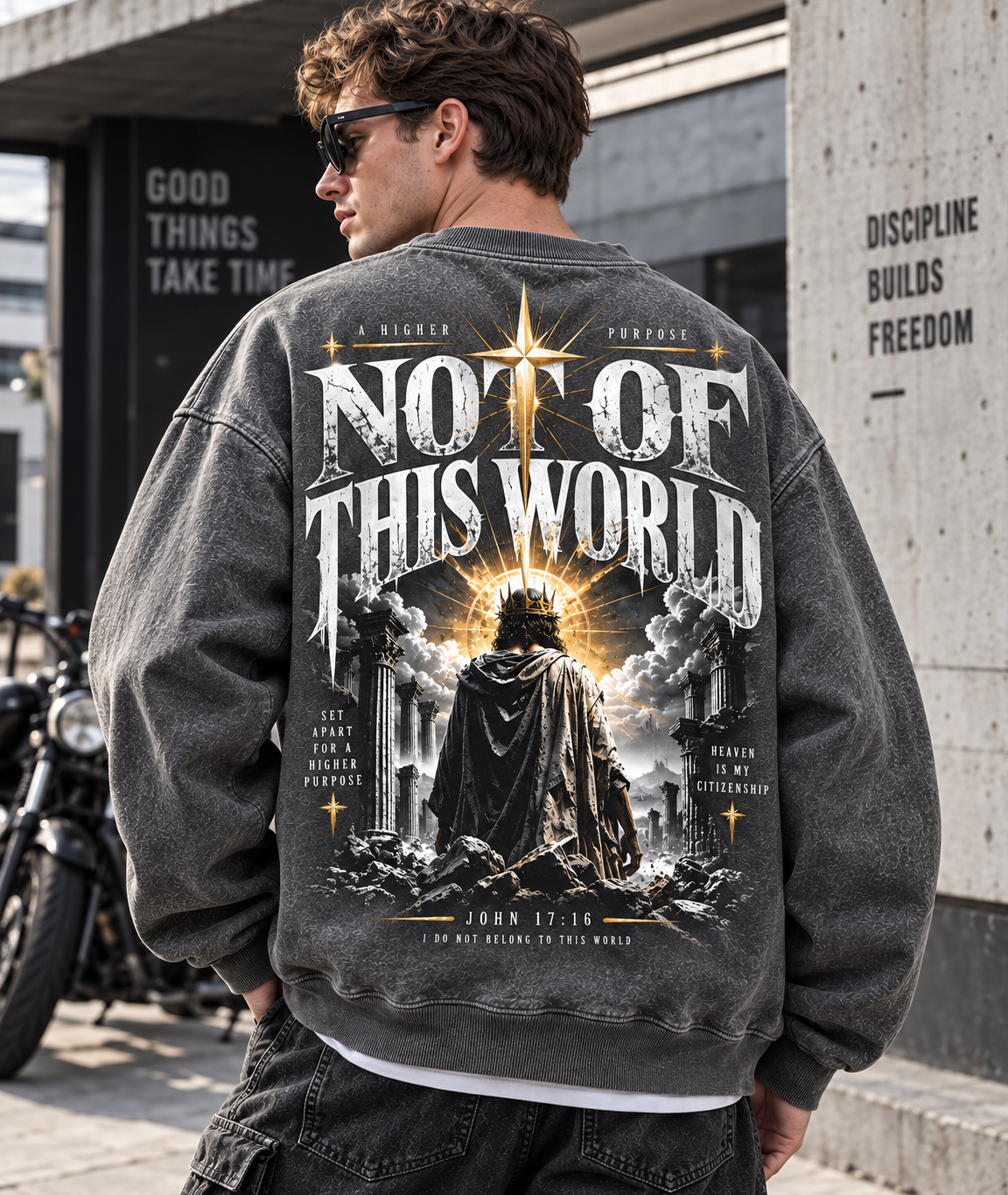 Not Of This World – Vintage Faith Sweatshirt