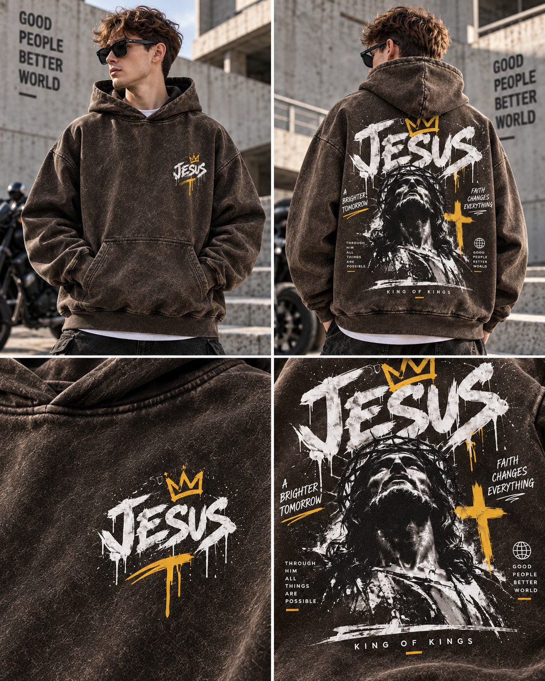 King of Kings Washed Hoodie