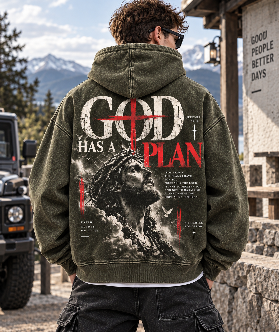 GOD Has a Plan – Vintage Faith Hoodie