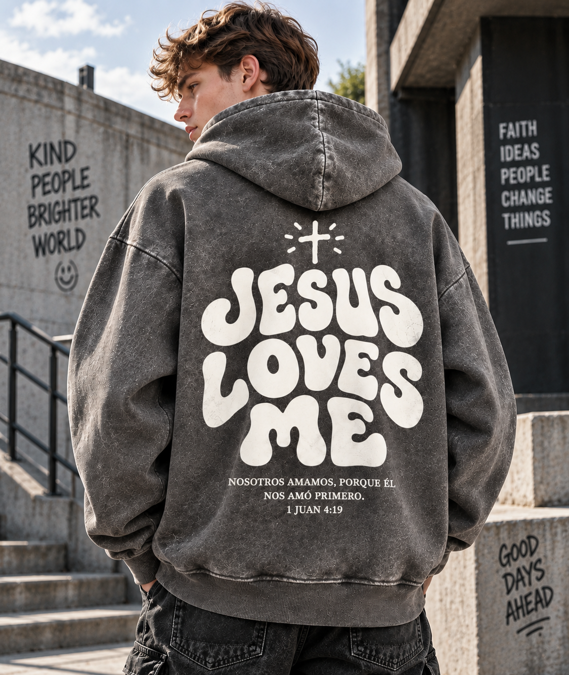 Jesus Loves Me – Vintage Faith Hoodie
