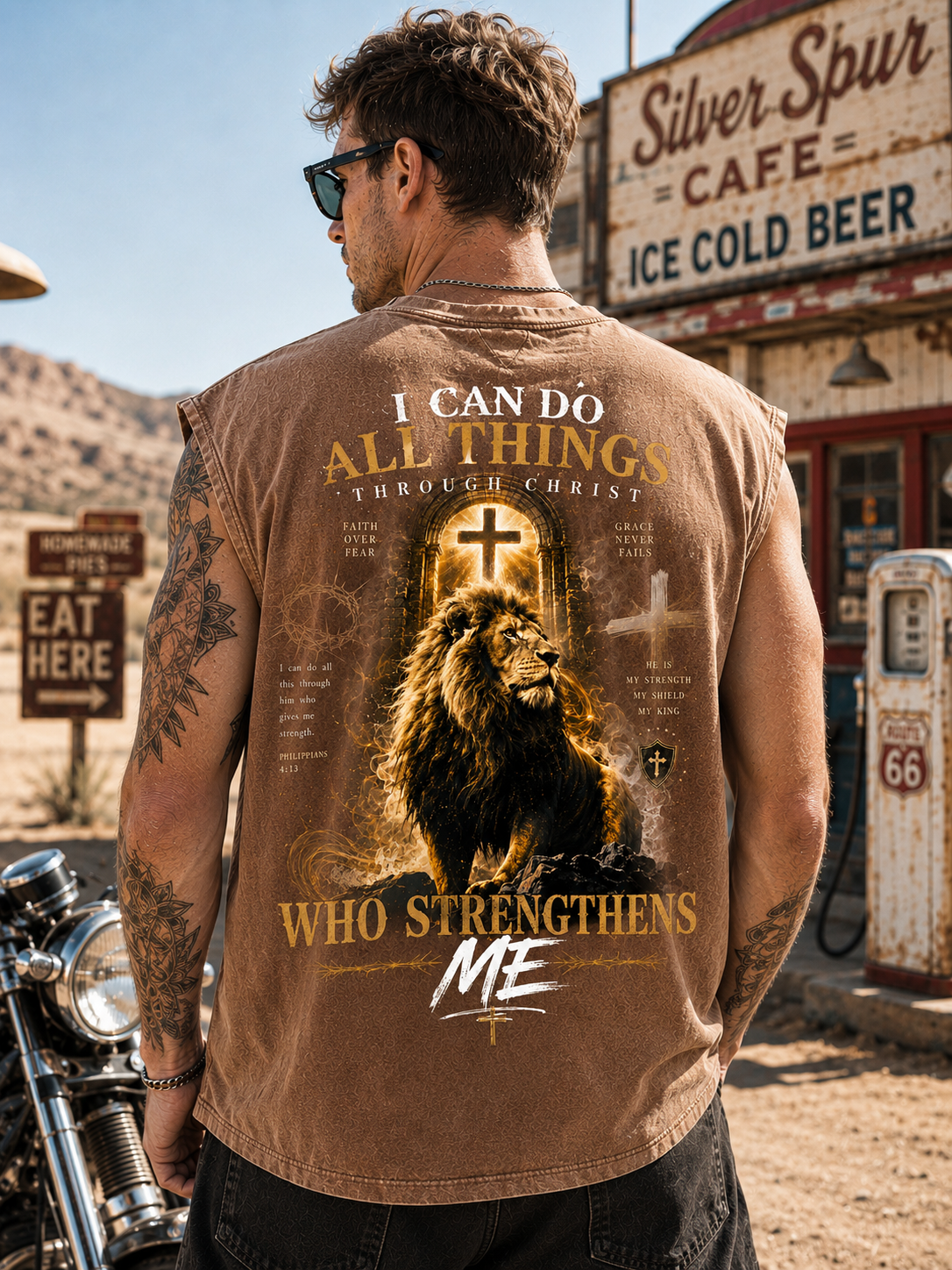 Faith Over Fear Lion Tank