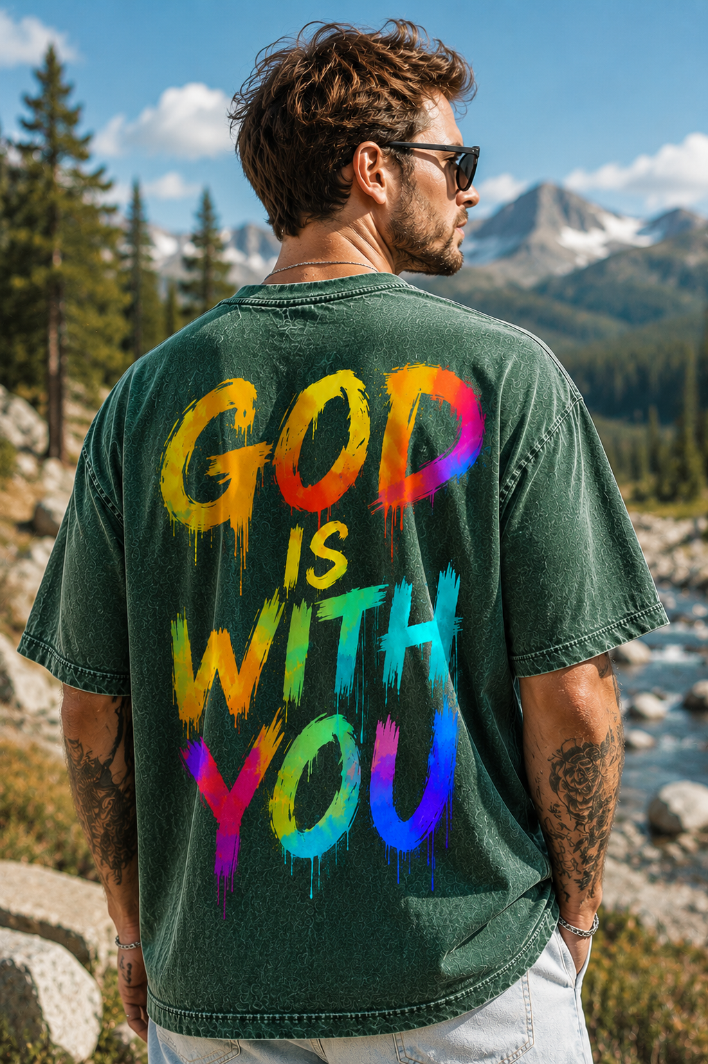 "God Is With You" Vintage T-Shirt