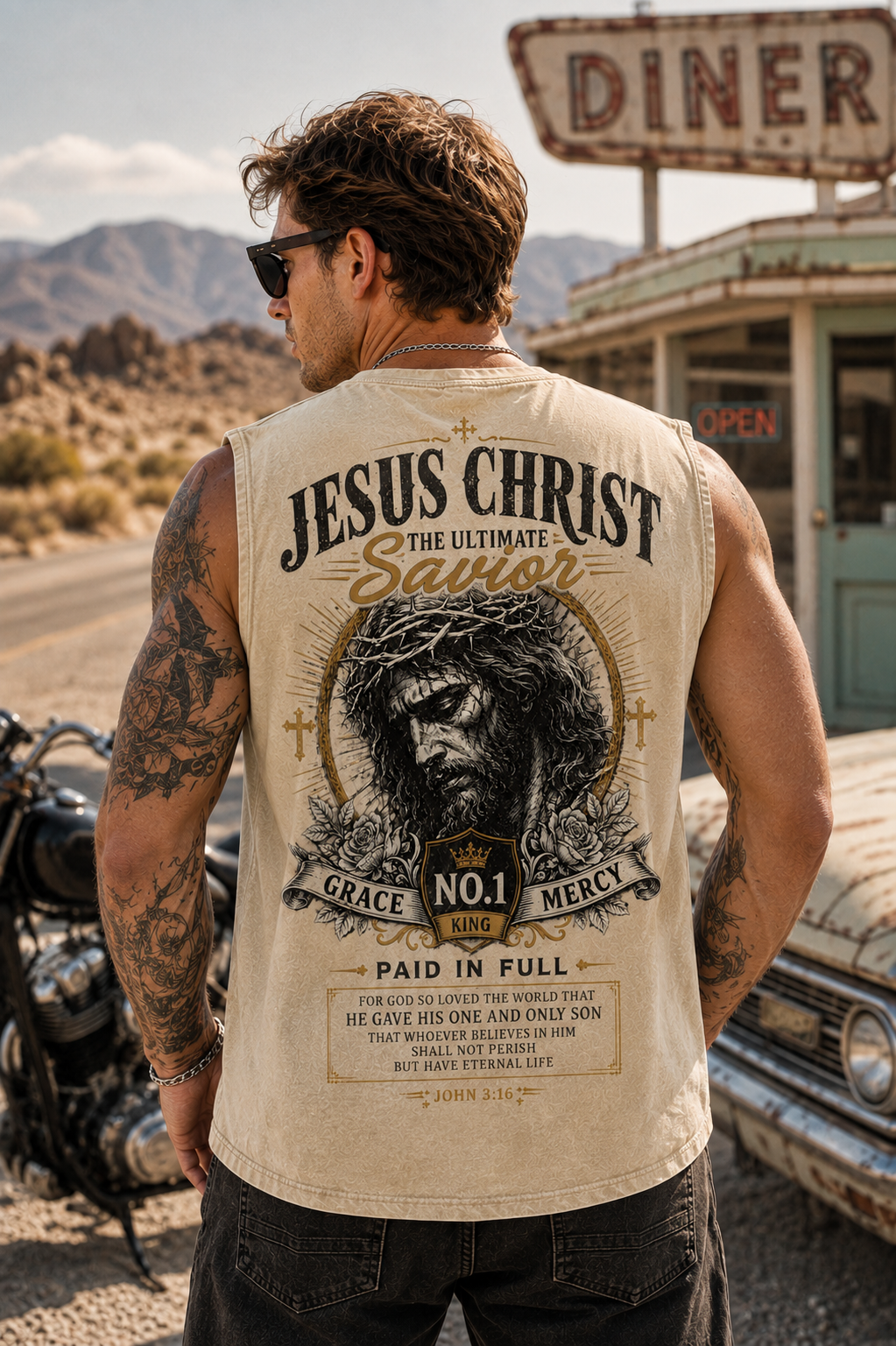 Jesus Christ Savior – Vintage Washed Tank Top