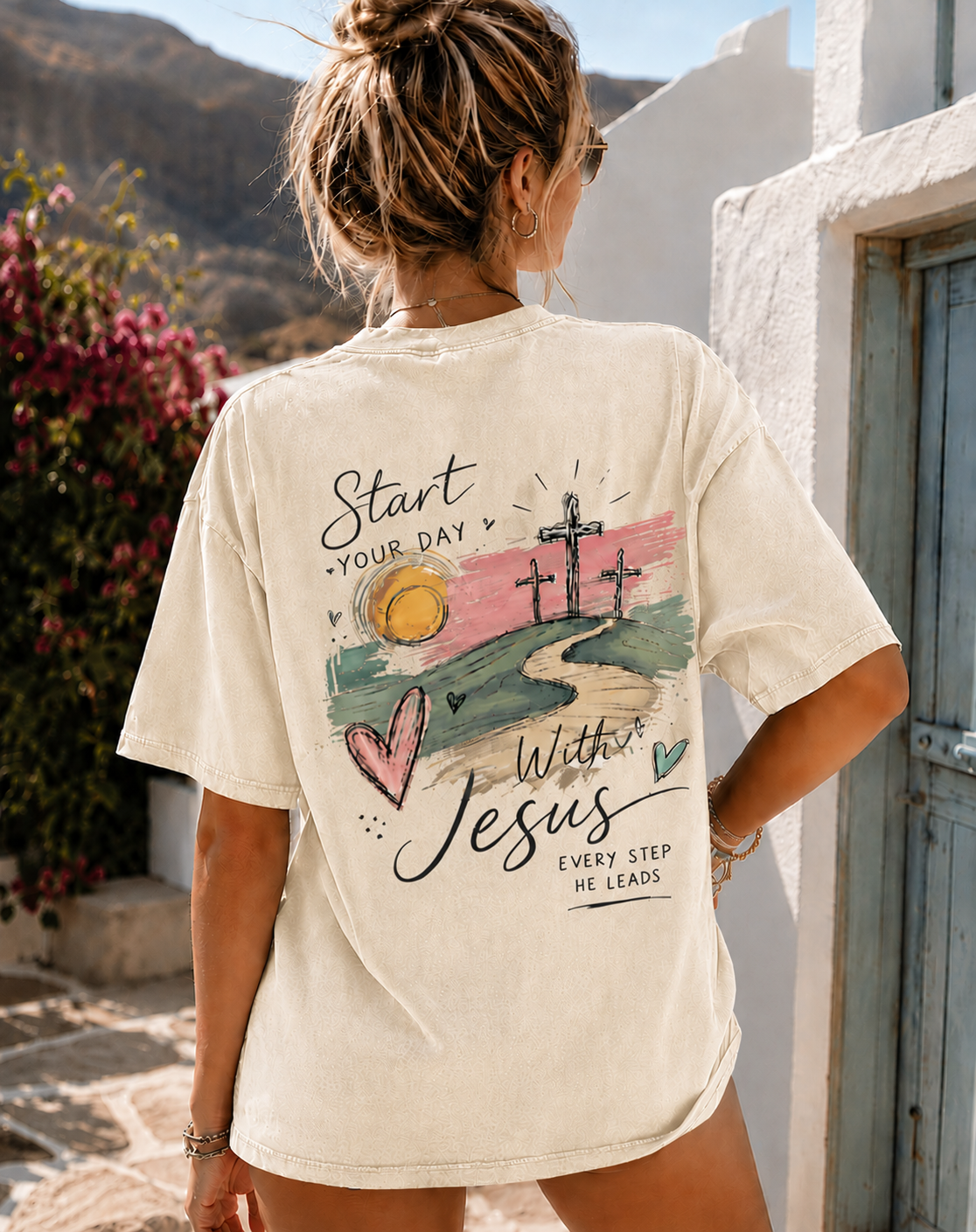 Vintage Jesus Graphic T-Shirt – Faith & Love