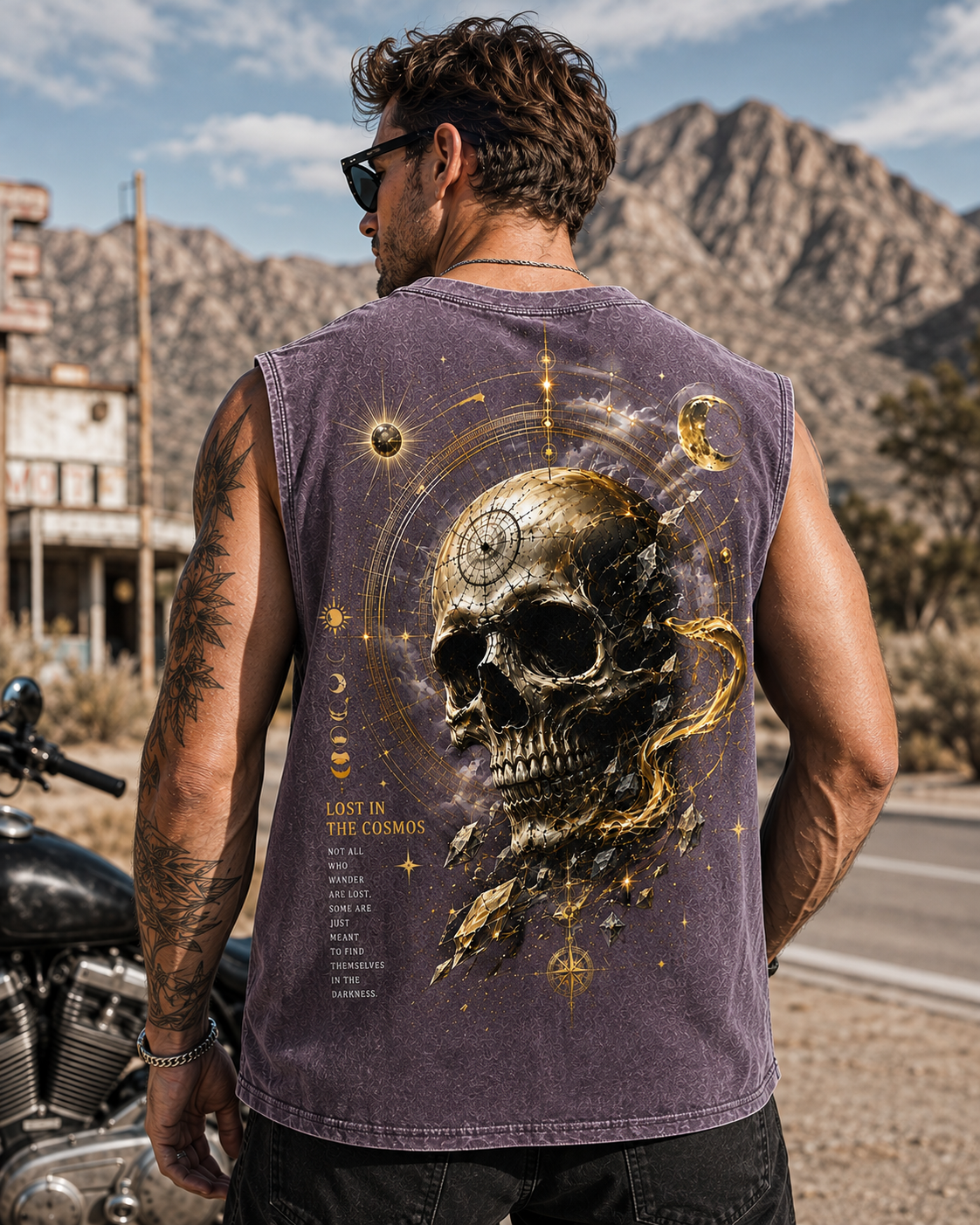Cosmic Skull Washed Tee