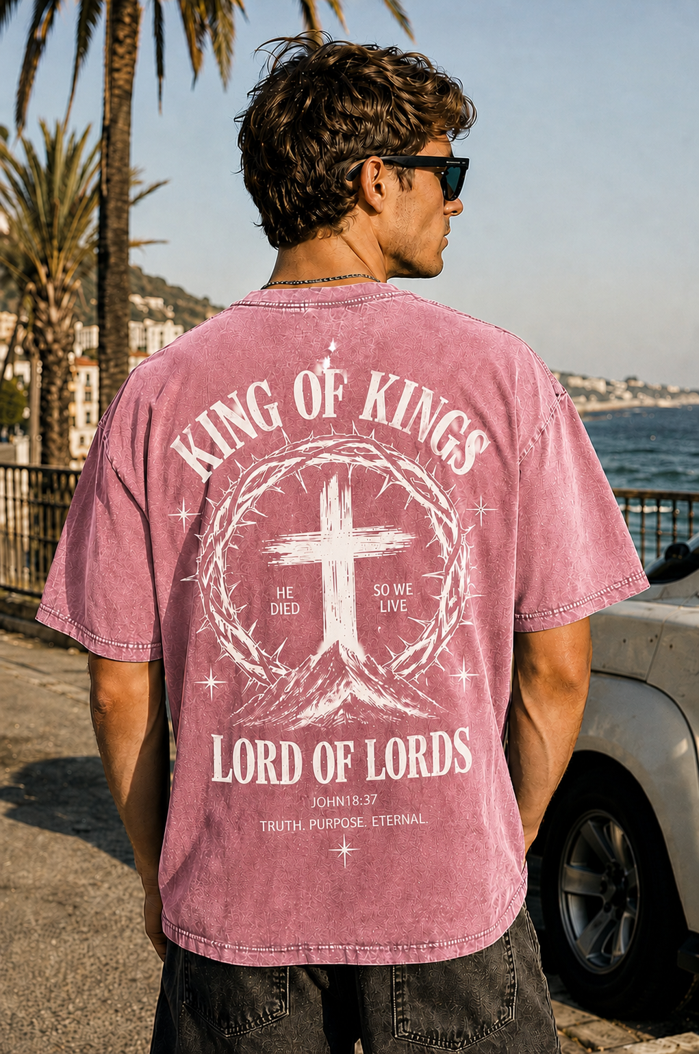 King of Kings Vintage Graphic T-Shirt – Oversized Washed Tee