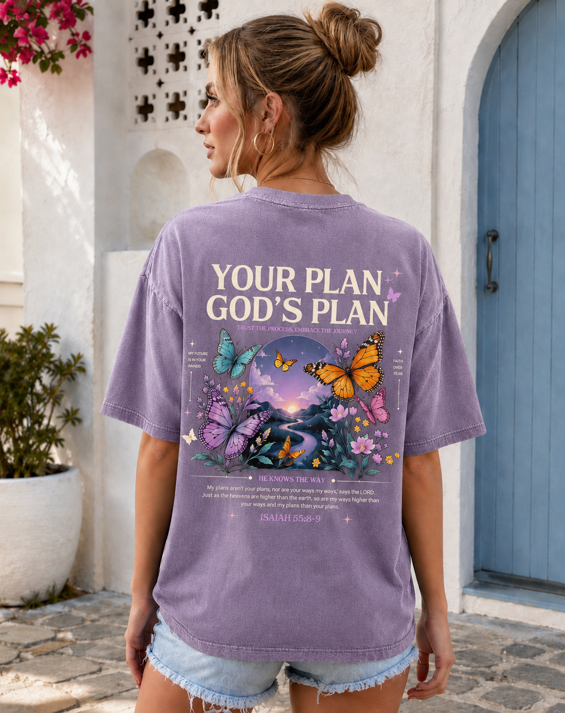 Your Plan God’s Plan – Vintage Washed Graphic Tee