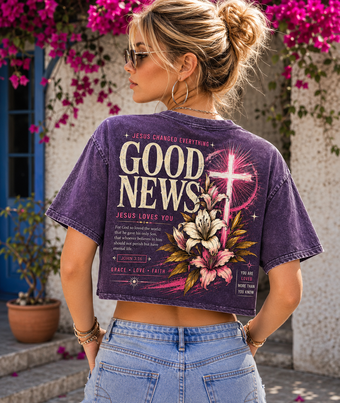 Good News – Jesus Changed Everything Crop Top
