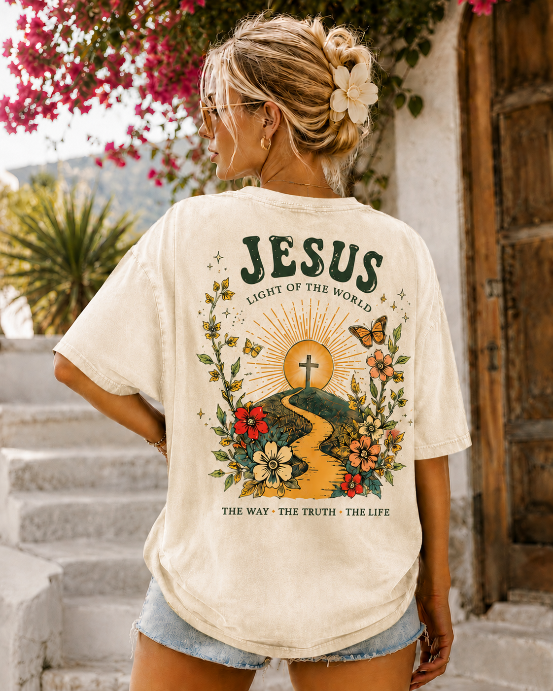 Jesus Vintage Washed Tee – Faith & Freedom