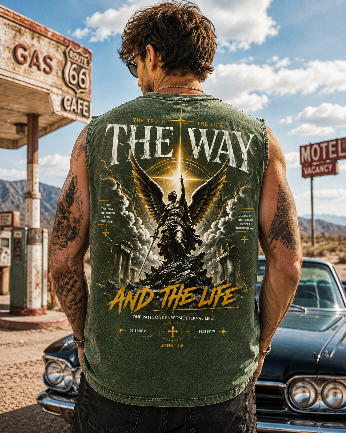 The Way – Vintage Faith Washed Tee
