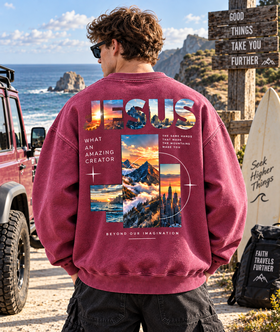 Jesus Beyond Imagination – Vintage Graphic Sweatshirt