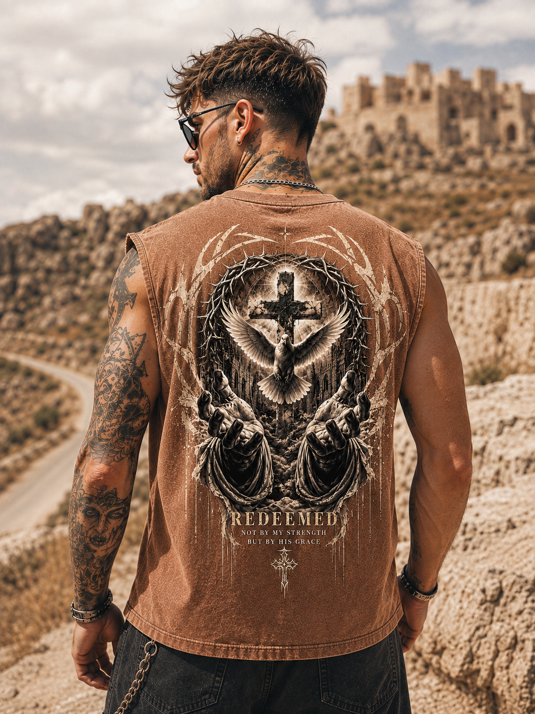 Redeemed Gothic Muscle Tee
